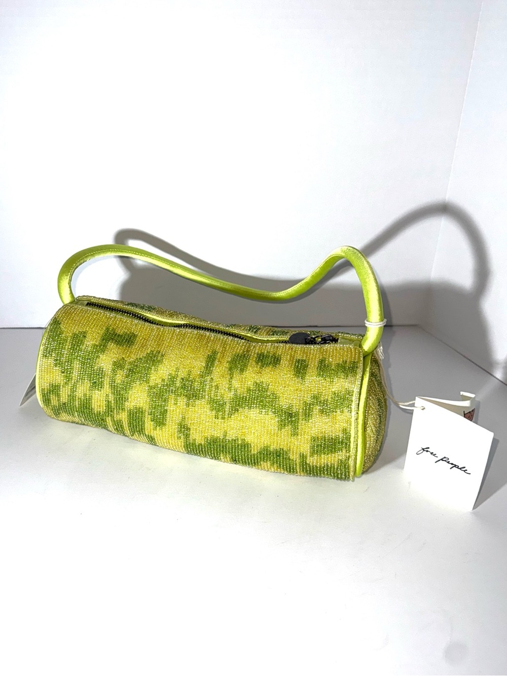 Free People Bailey Beaded Barrel Bag